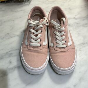 Pink lace up Vans size 7.0 ladies